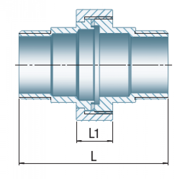 Verschraubung Typ 335, A/A, flach dichtend, 1/2"